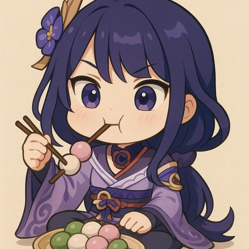 Raiden Shogun chibi dễ thương ngộ nghĩnh 