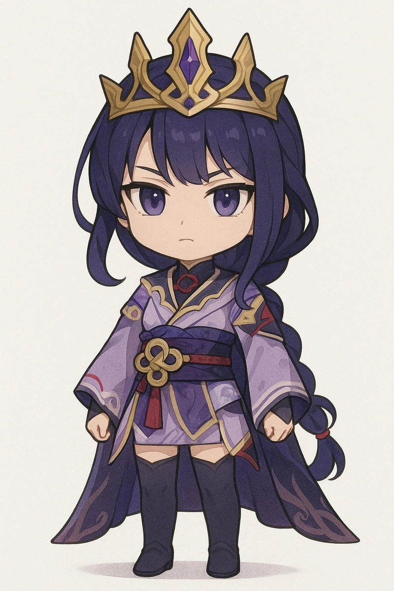 Raiden Shogun phiên bản chibi đáng yêu 