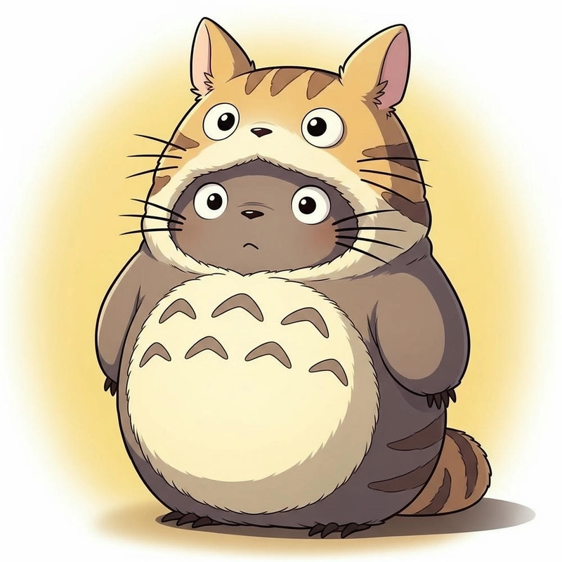 hình nền Totoro chibi dễ thương 