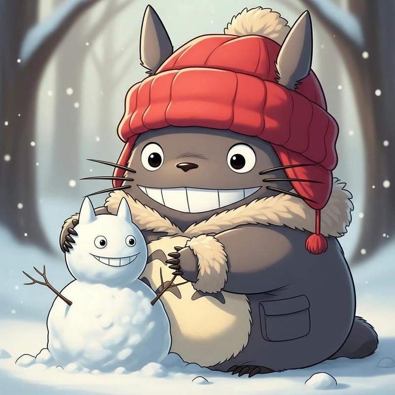 Totoro phong cách chibi đáng yêu 
