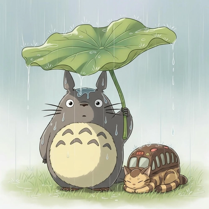 ảnh Totoro chibi dễ thương 