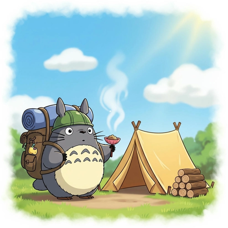 ảnh hoạt hình Totoro chibi dễ thương 