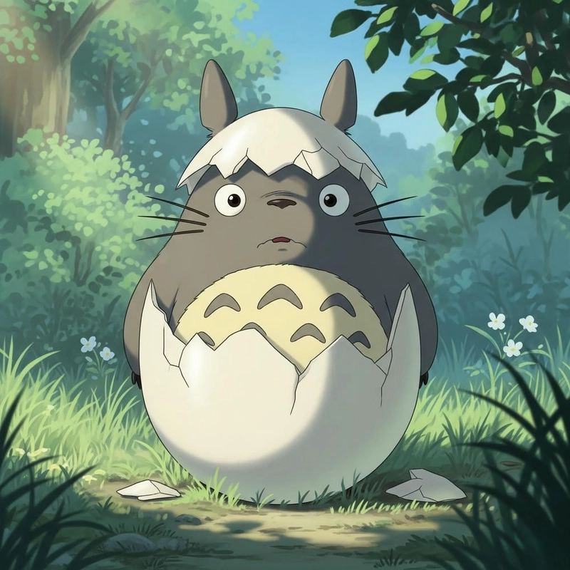 hình Totoro chibi dễ thương ngộ nghĩnh 
