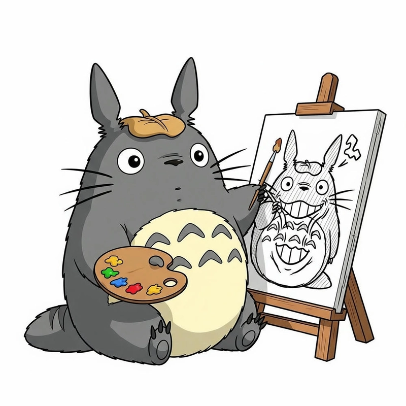ảnh Totoro chibi cực đáng yêu 