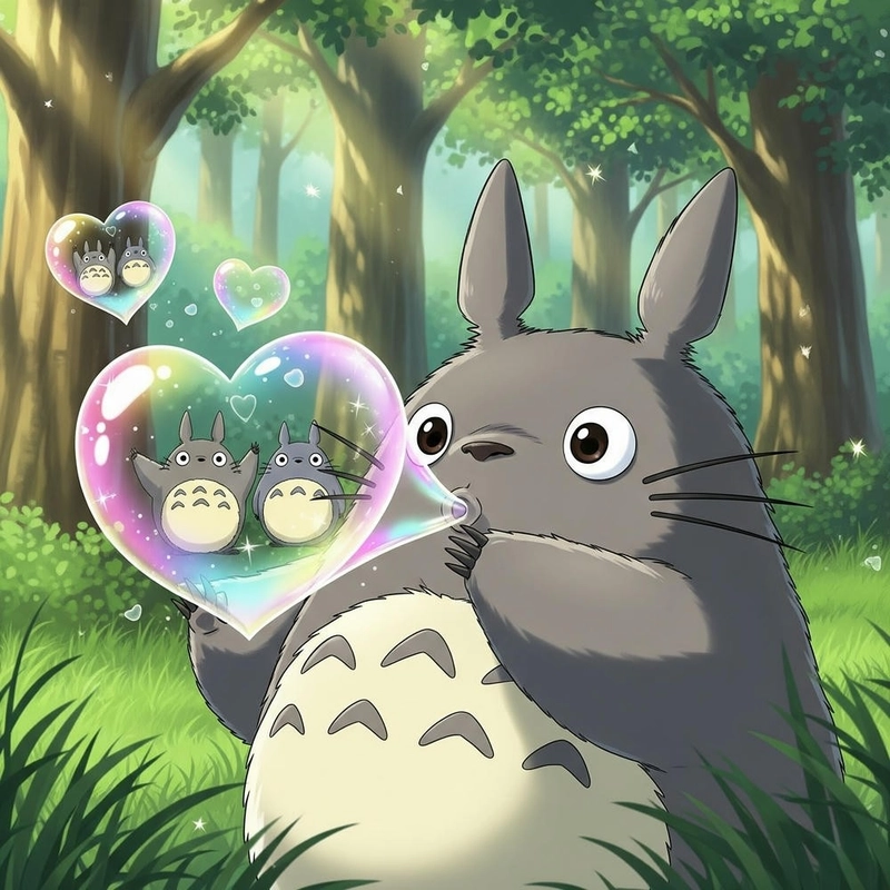 ảnh Totoro chibi dễ cưng 