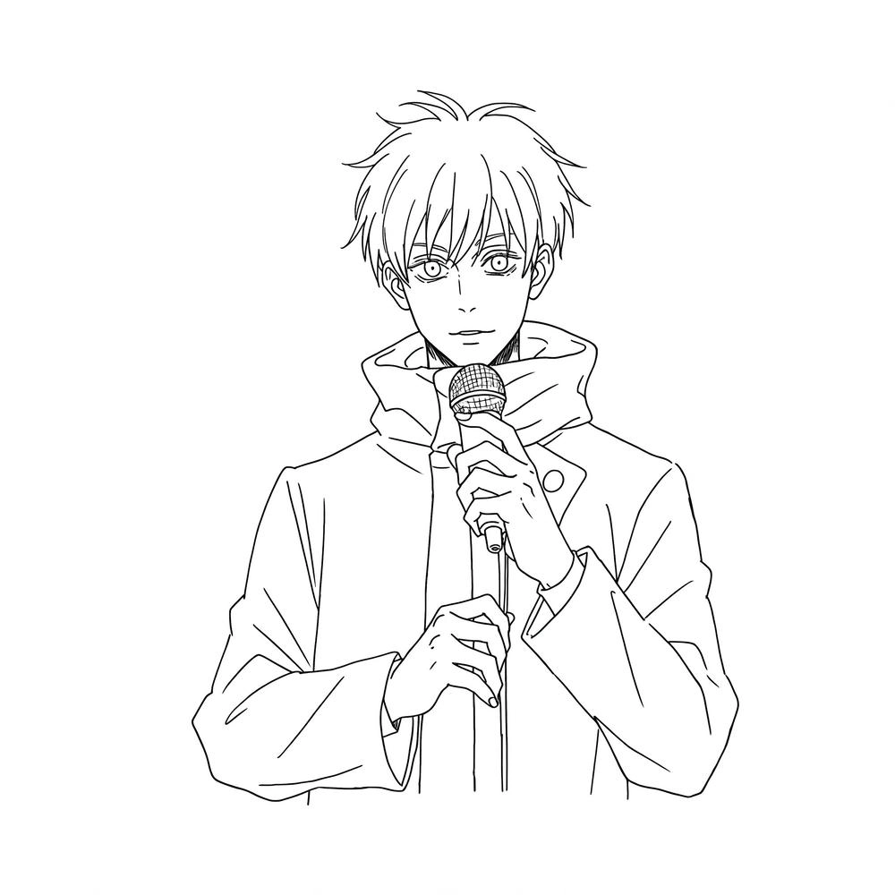 tô màu gojo satoru cute 