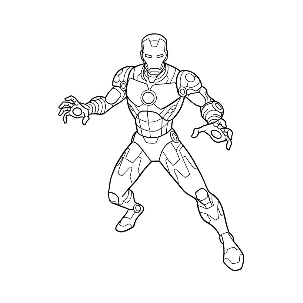tô màu iron man phiên bản hoạt hình cực ngầu