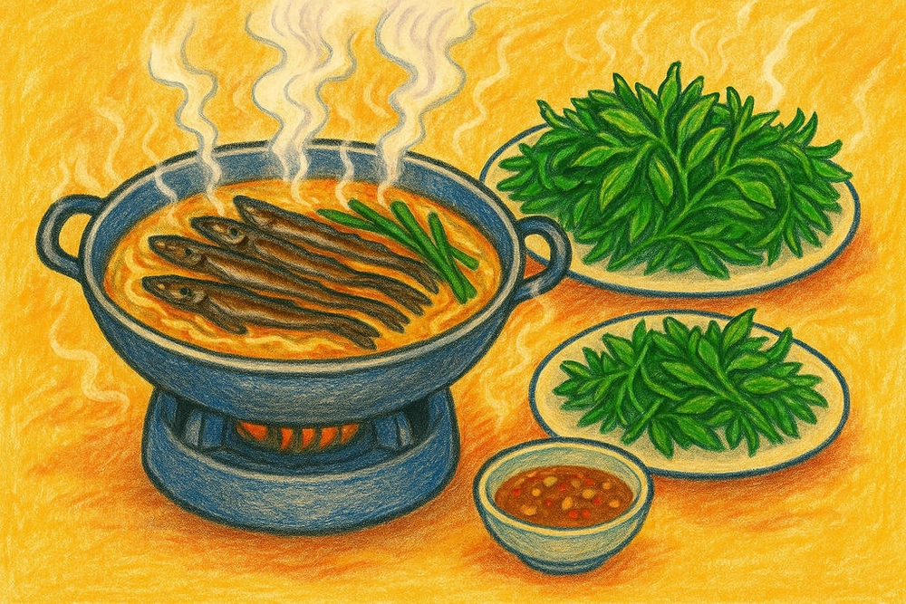 tranh vẽ món ăn việt nam truyền thống 