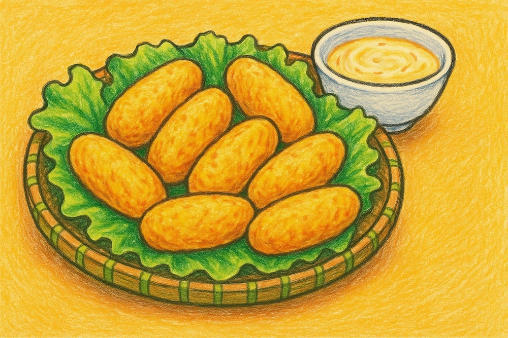 tranh vẽ các món ăn việt nam hấp dẫn 