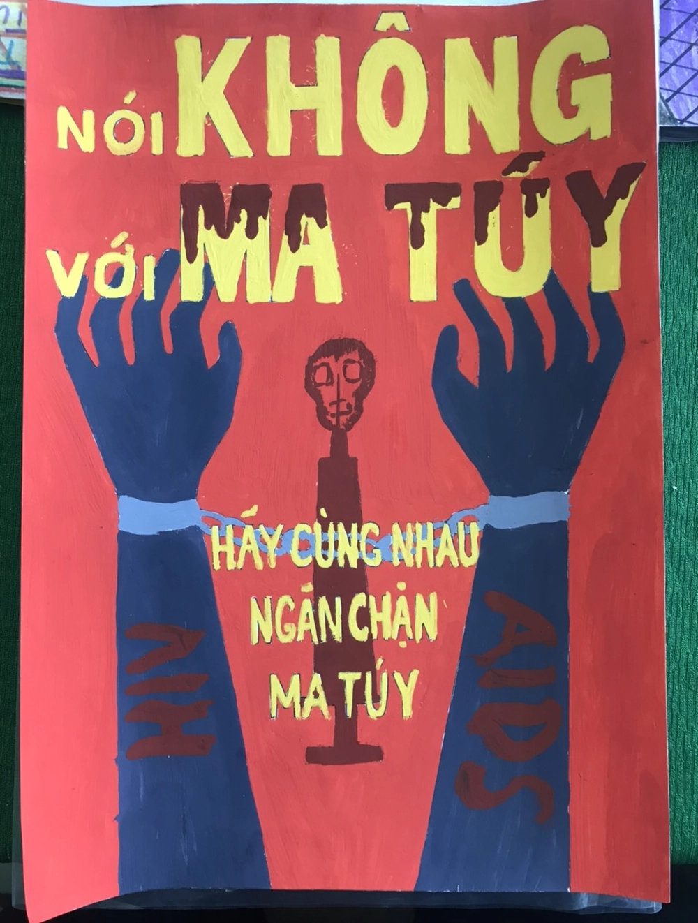 vẽ tranh tuyên truyền phòng chống ma túy học sinh 