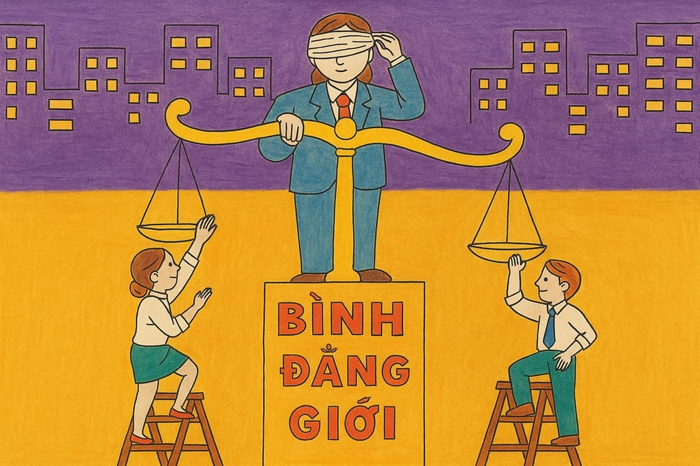 vẽ tranh cổ động về chủ đề bình đẳng giới rõ thông điệp 