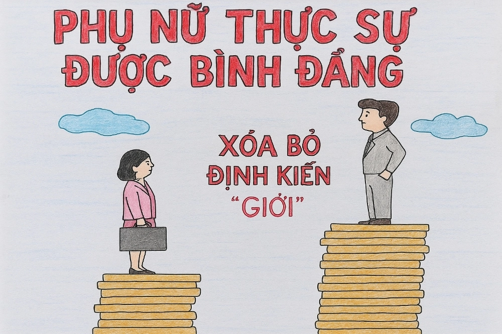 vẽ tranh về bình đẳng giới trong học đường 