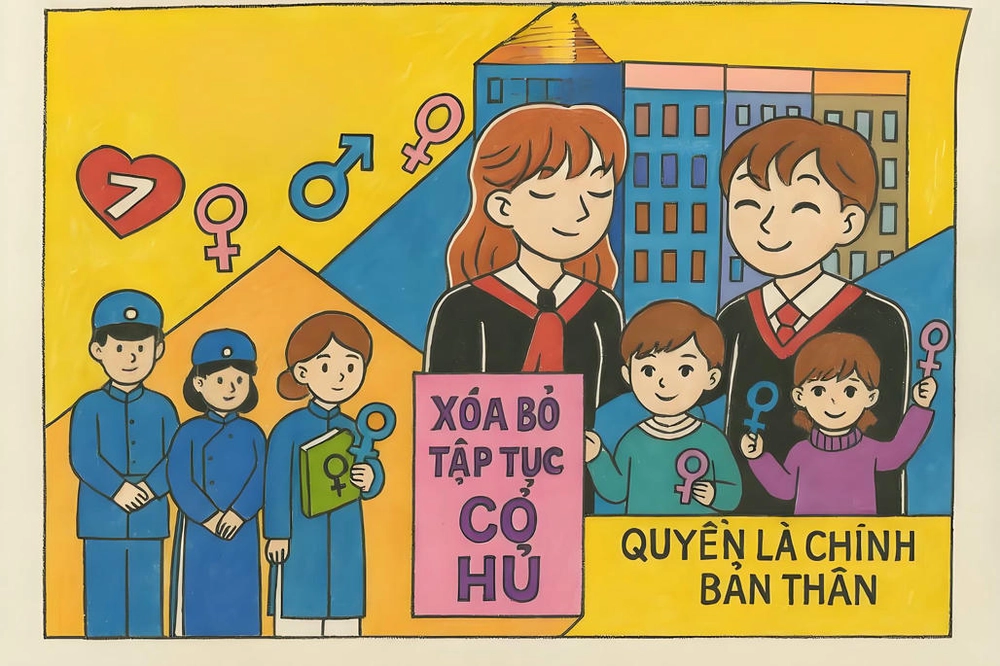 vẽ tranh về chủ đề bình đẳng giới học sinh tiểu học 