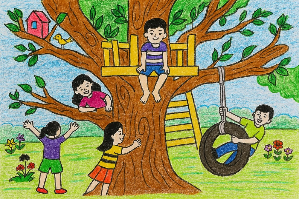 vẽ tranh mùa hè lớp 8 đẹp mắt và sáng tạo 