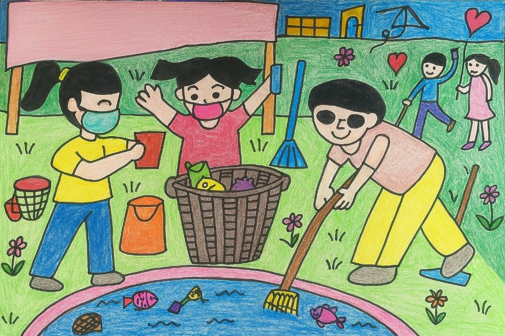 vẽ tranh về chủ đề mùa hè với cảnh biển 