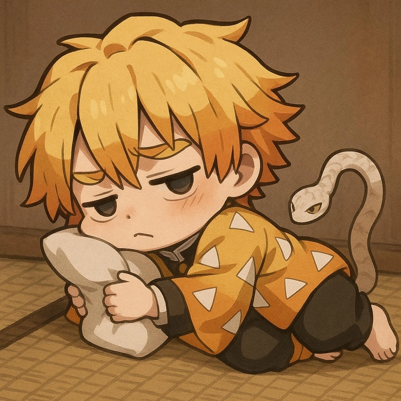 zenitsu chibi tạo hình dễ thương