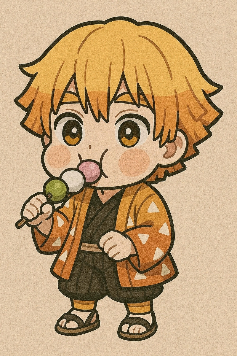 ảnh anime zenitsu chibi dễ thương