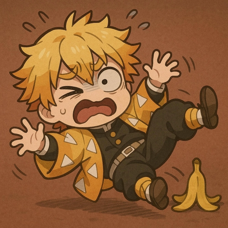 ảnh zenitsu chibi phong cách anime