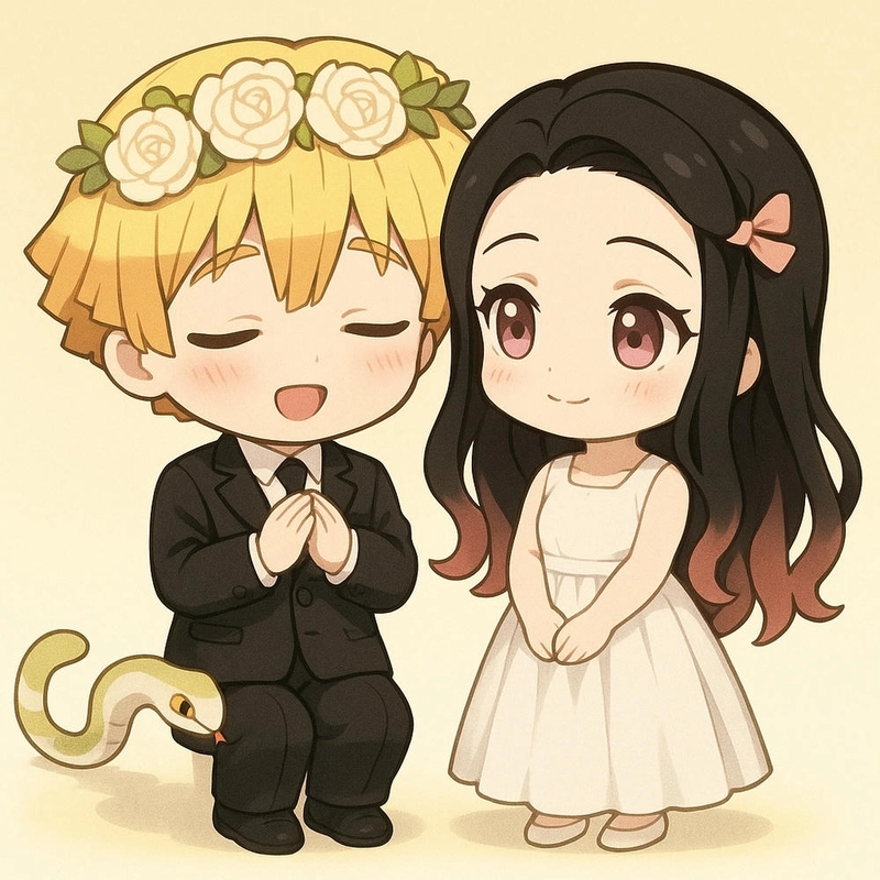 zenitsu chibi dễ thương