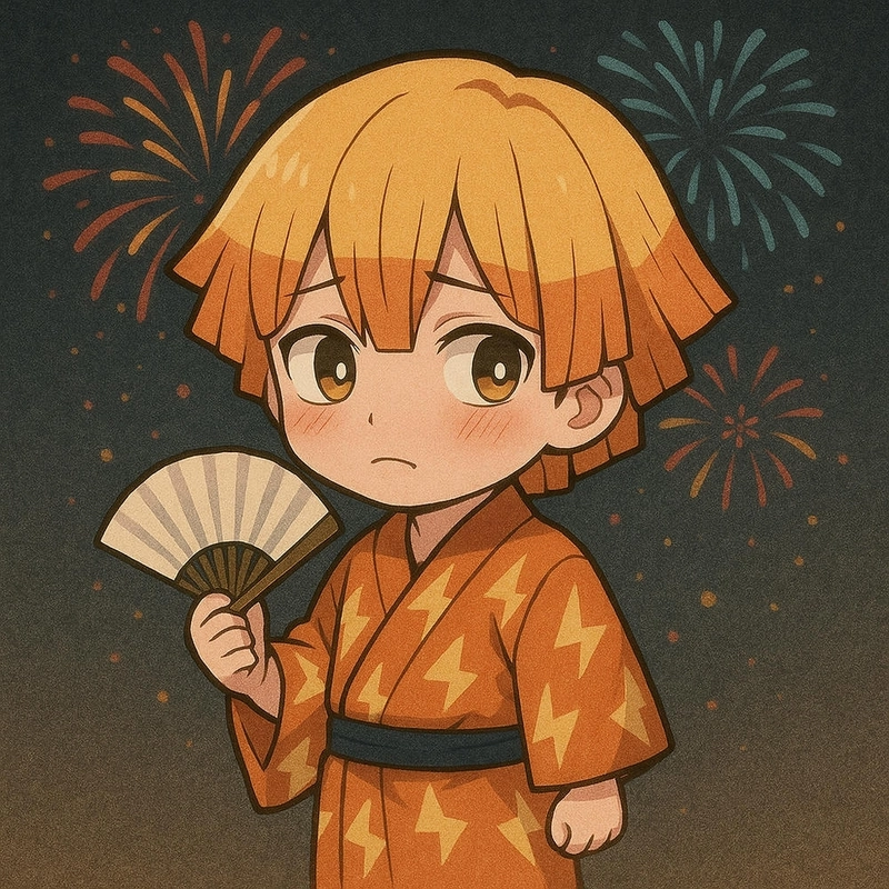 hình chibi zenitsu cute đáng yêu