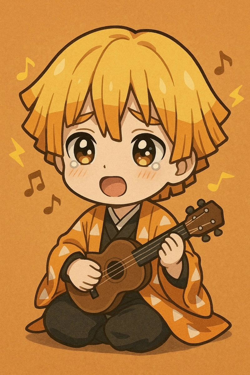 hình zenitsu anime chibi cực ngầu