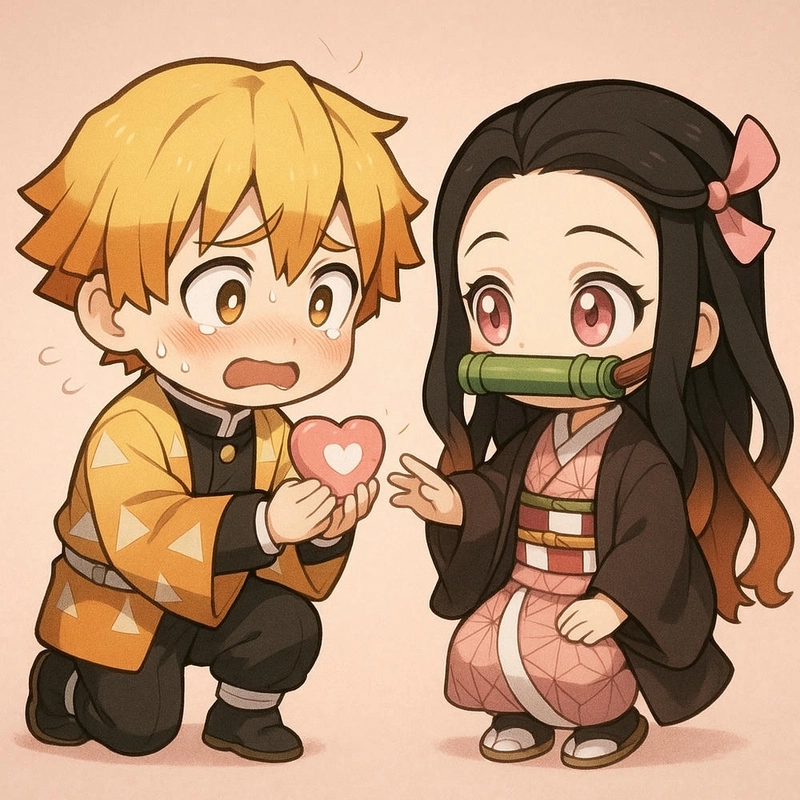 ảnh cute của zenitsu chibi